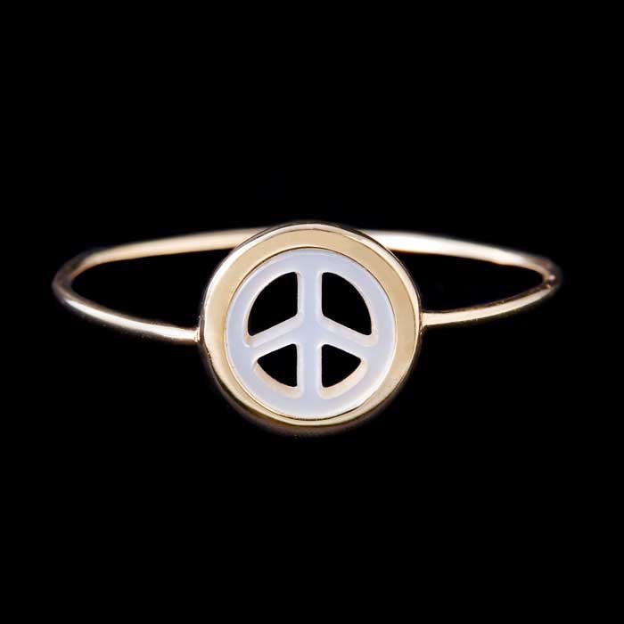 PEACE SHELL RING