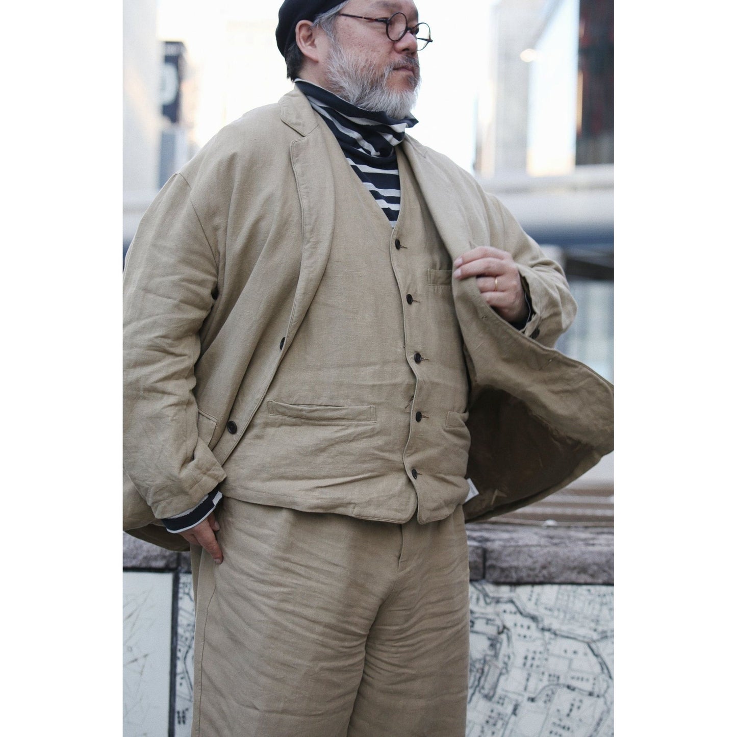 ANTIQUE LINEN CLASSIC VEST