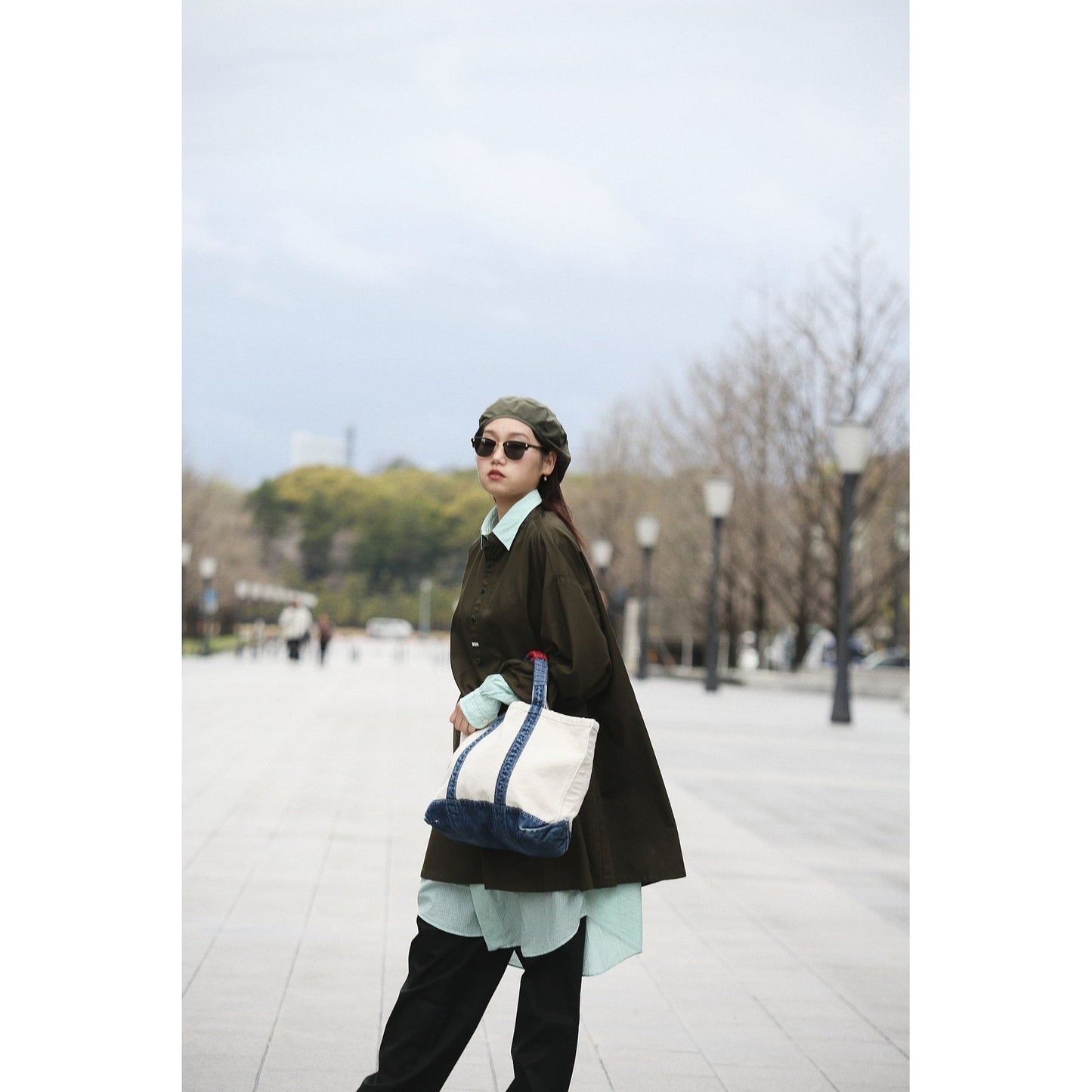 ROLL UP STRIPE SHIRT DRESS