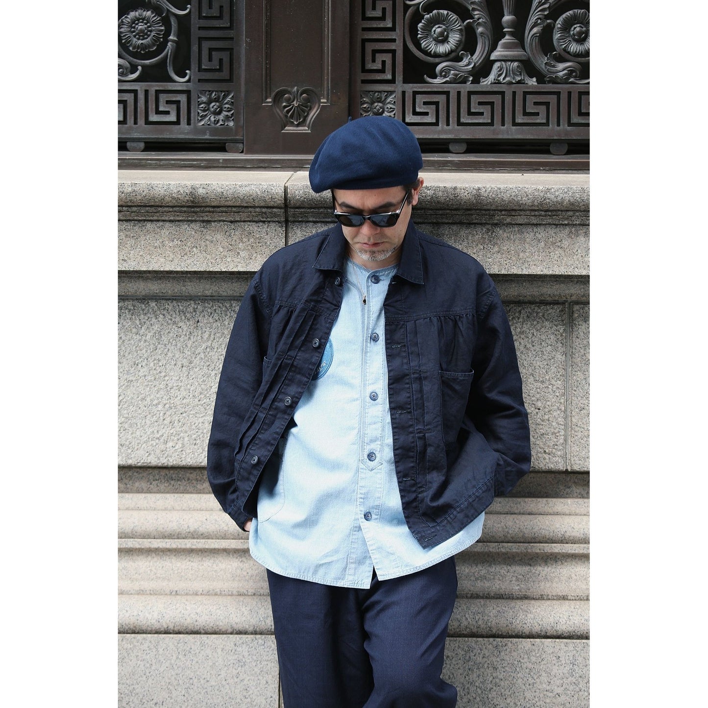 FARMER`S LINEN SHORT JACKET