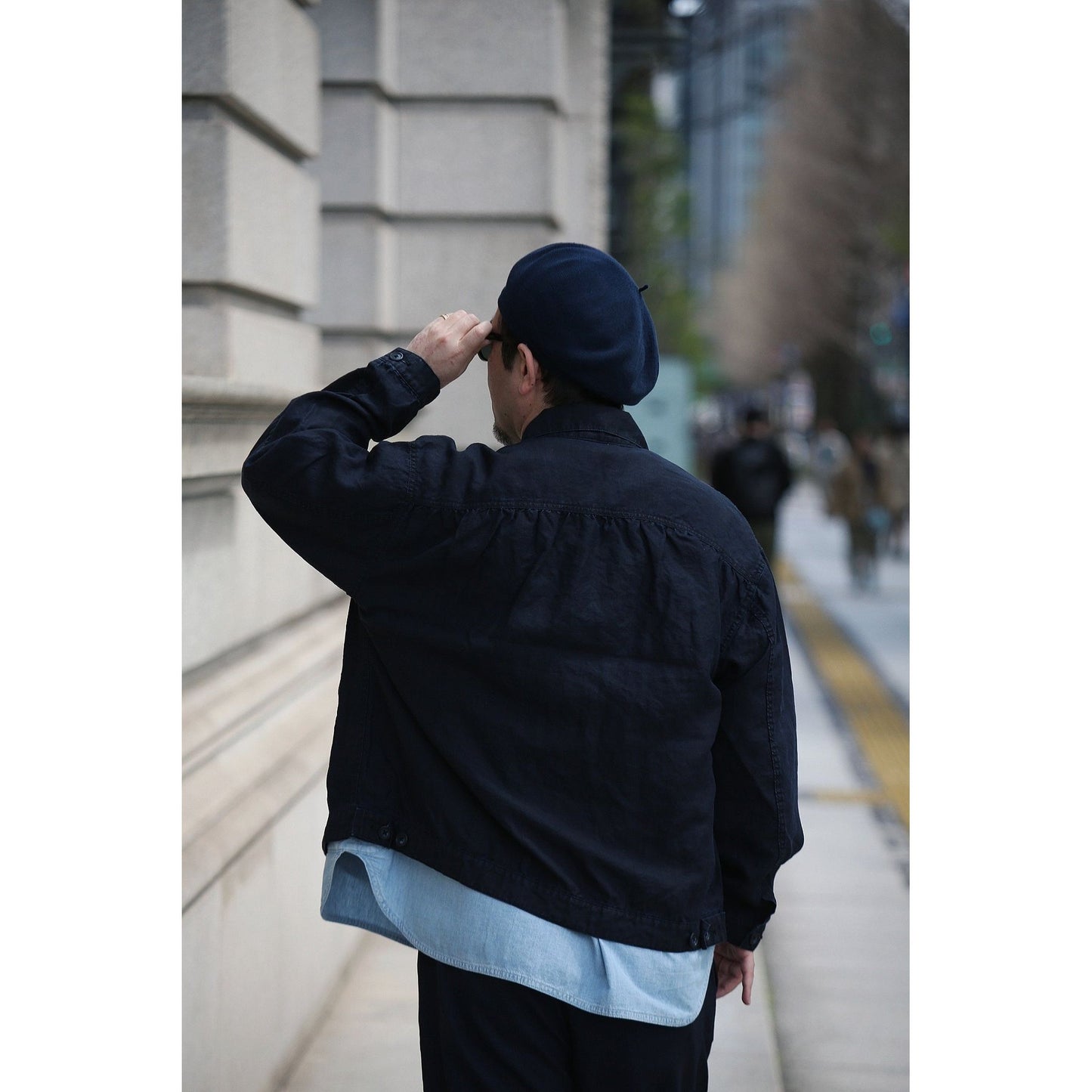 FARMER`S LINEN SHORT JACKET