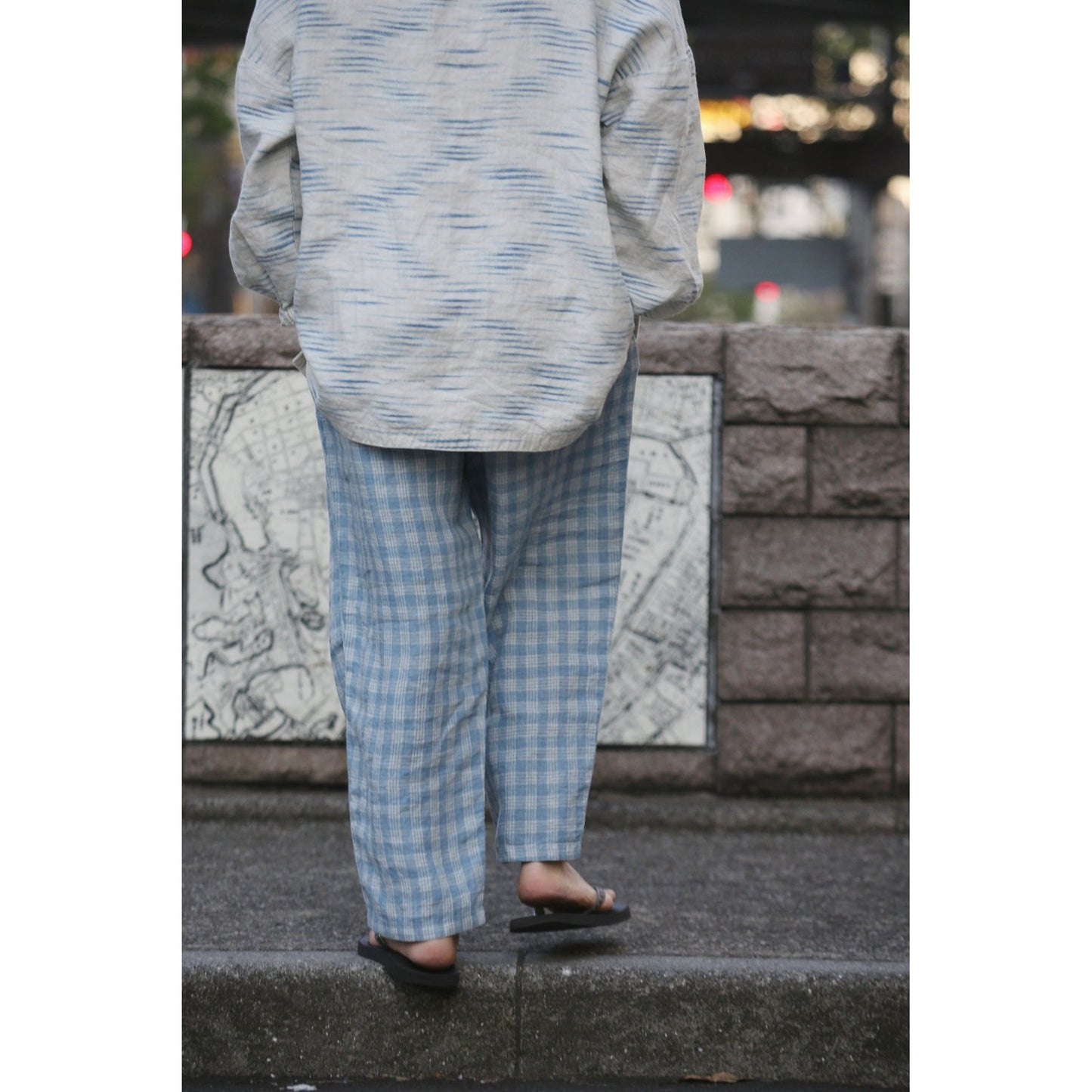LINEN PALAKA PEACE PANTS