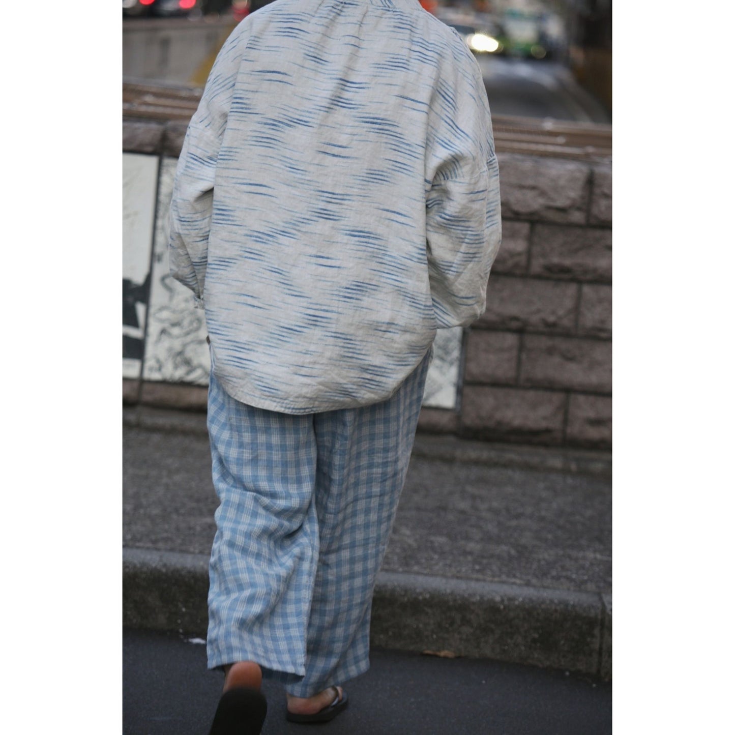 "PC EXCLUSIVE" OLD FRANCE INDIGO PRINT SMOCK
