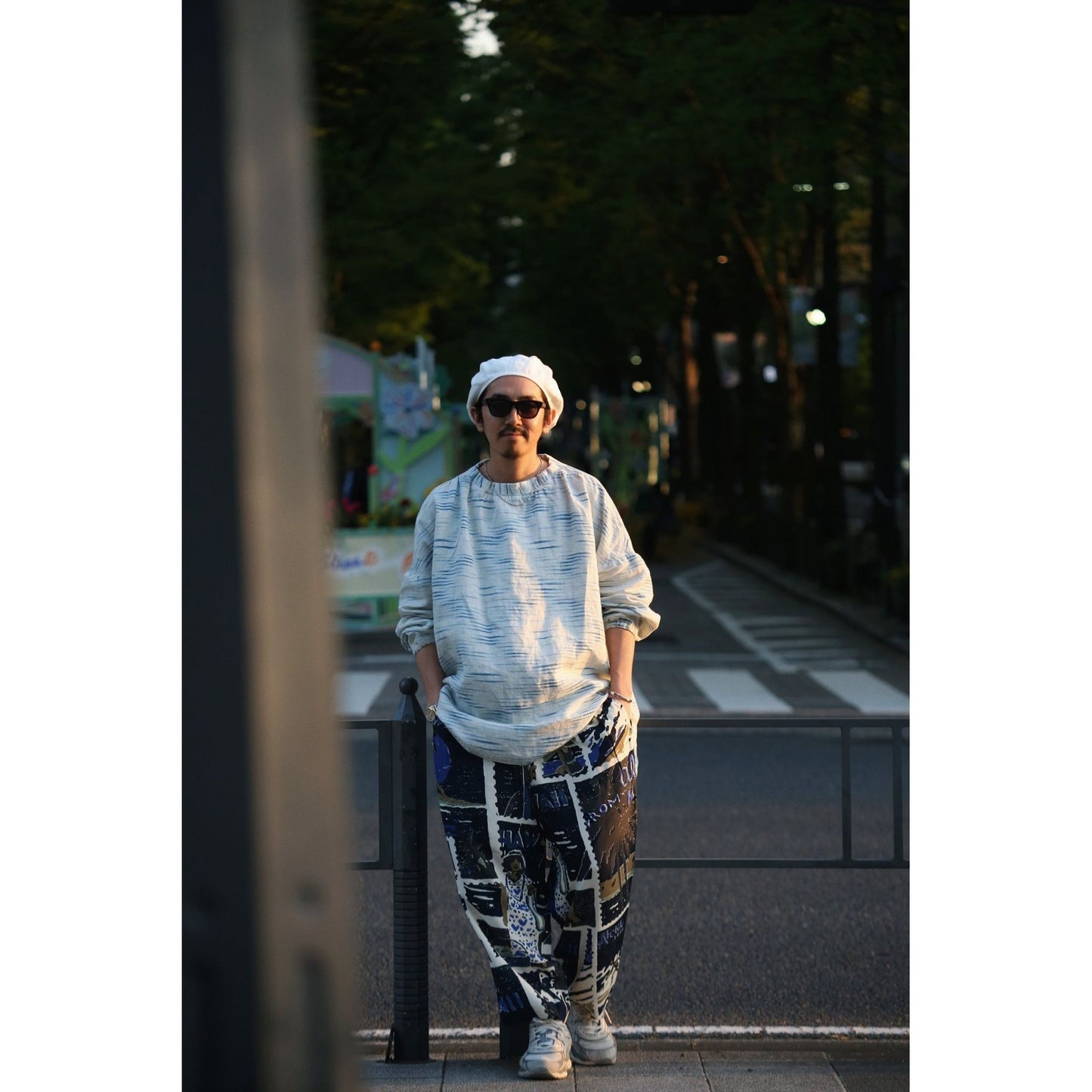 "PC EXCLUSIVE" OLD FRANCE INDIGO PRINT SMOCK