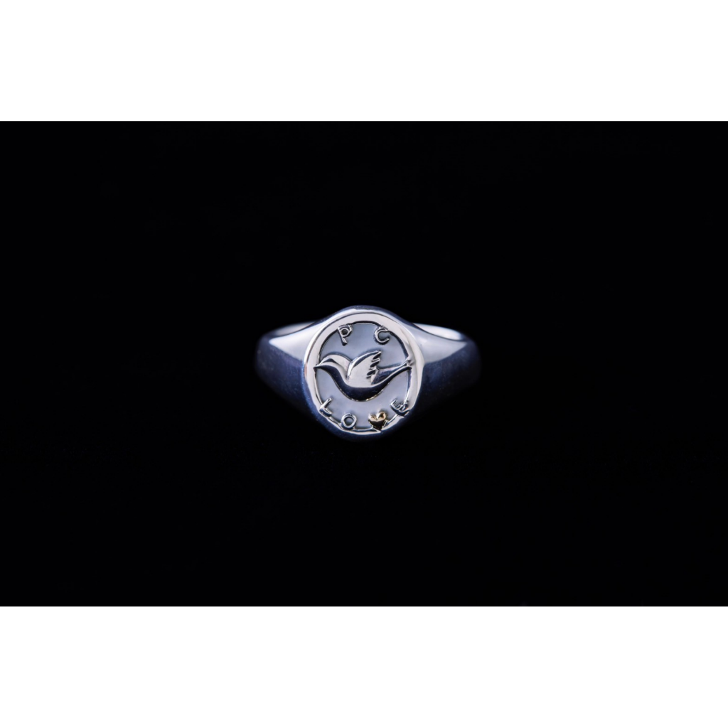 SILVER BIRD RING W/GOLD – CLASSIC GENTLEMAN PORTER CLASSIC