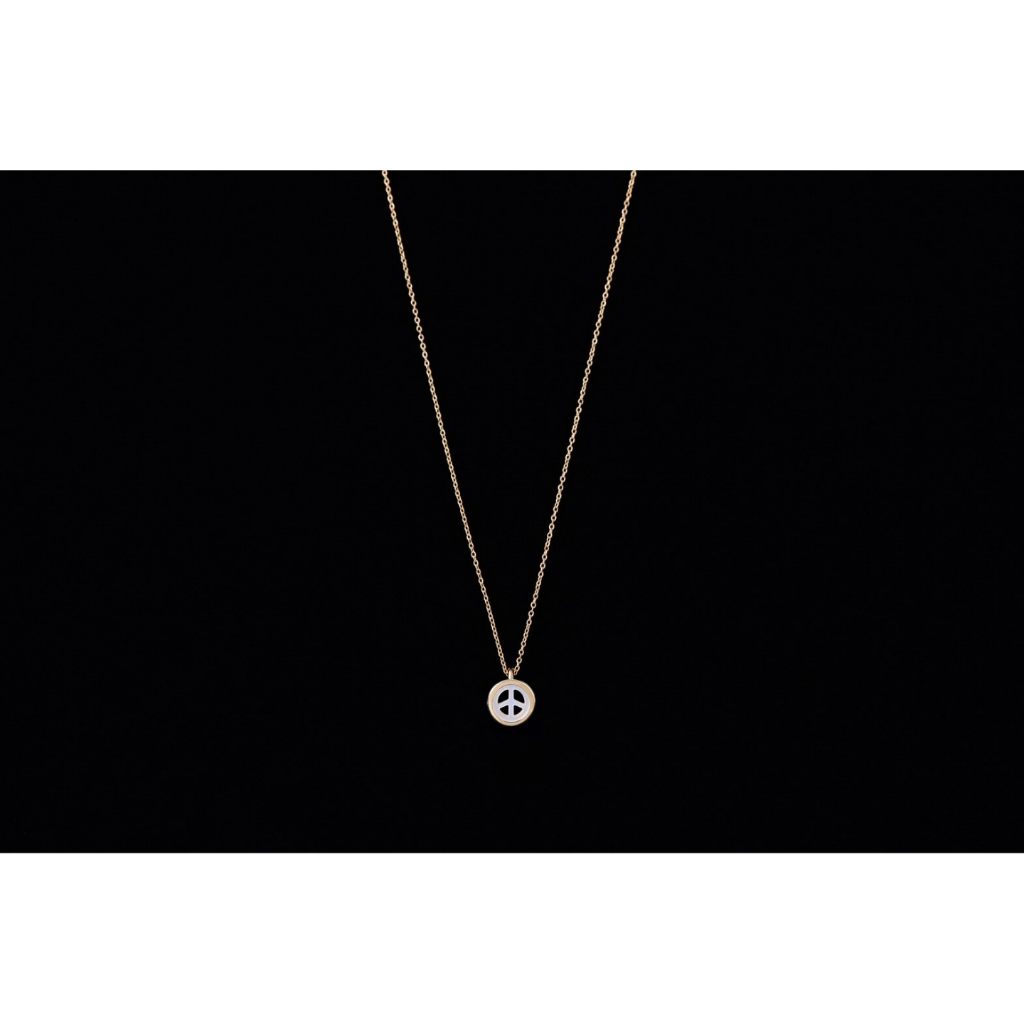 PEACE SHELL GOLD NECKLACE