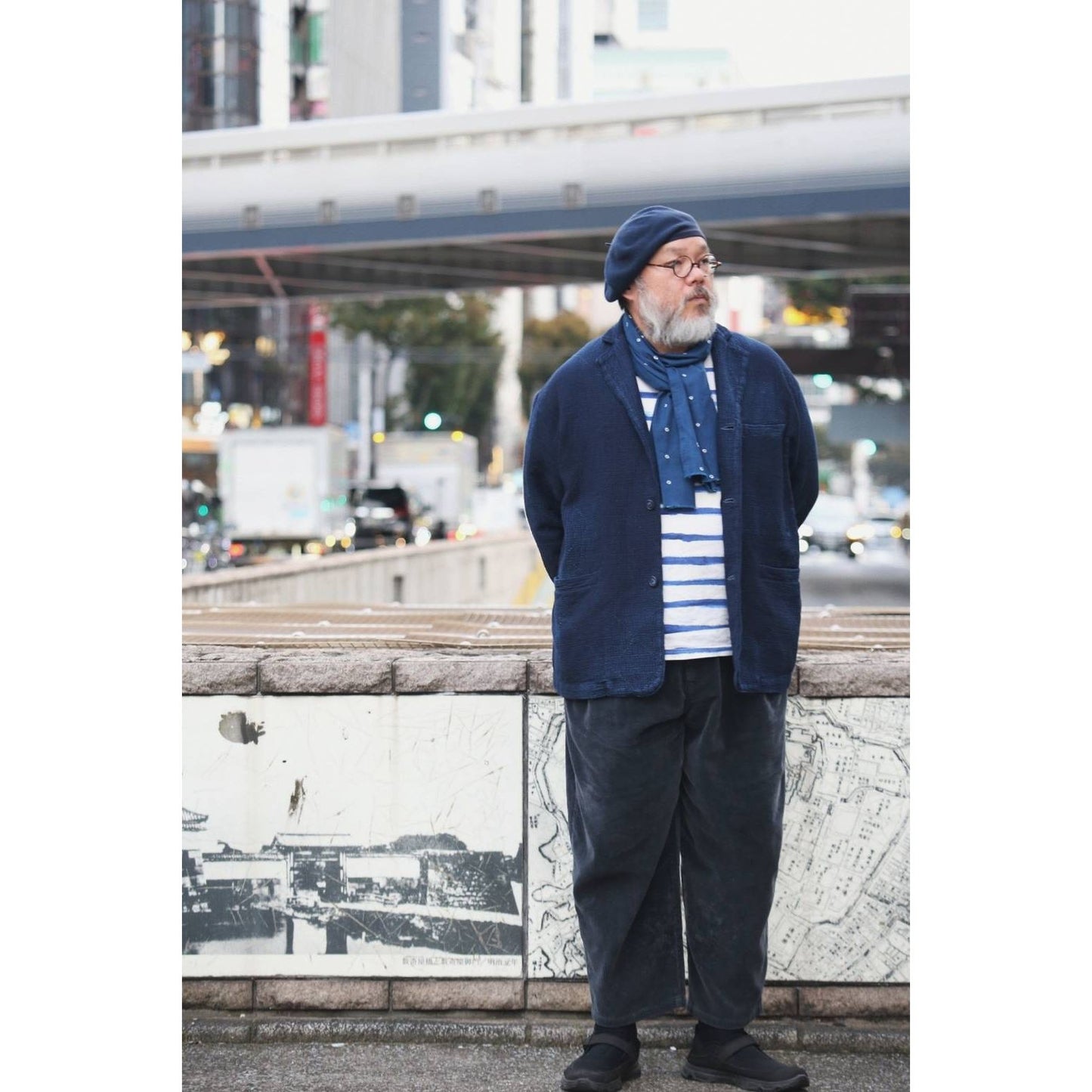 "TOKYO MARUNOUCHI EXCLUSIVE" NEW SASHIKO LIGHT MODIGLIANI JACKET