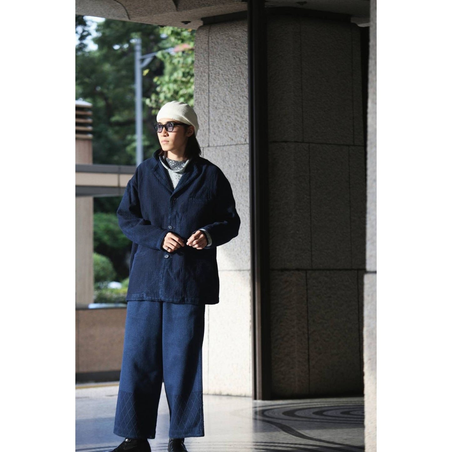 "TOKYO MARUNOUCHI EXCLUSIVE" NEW SASHIKO LIGHT MODIGLIANI JACKET