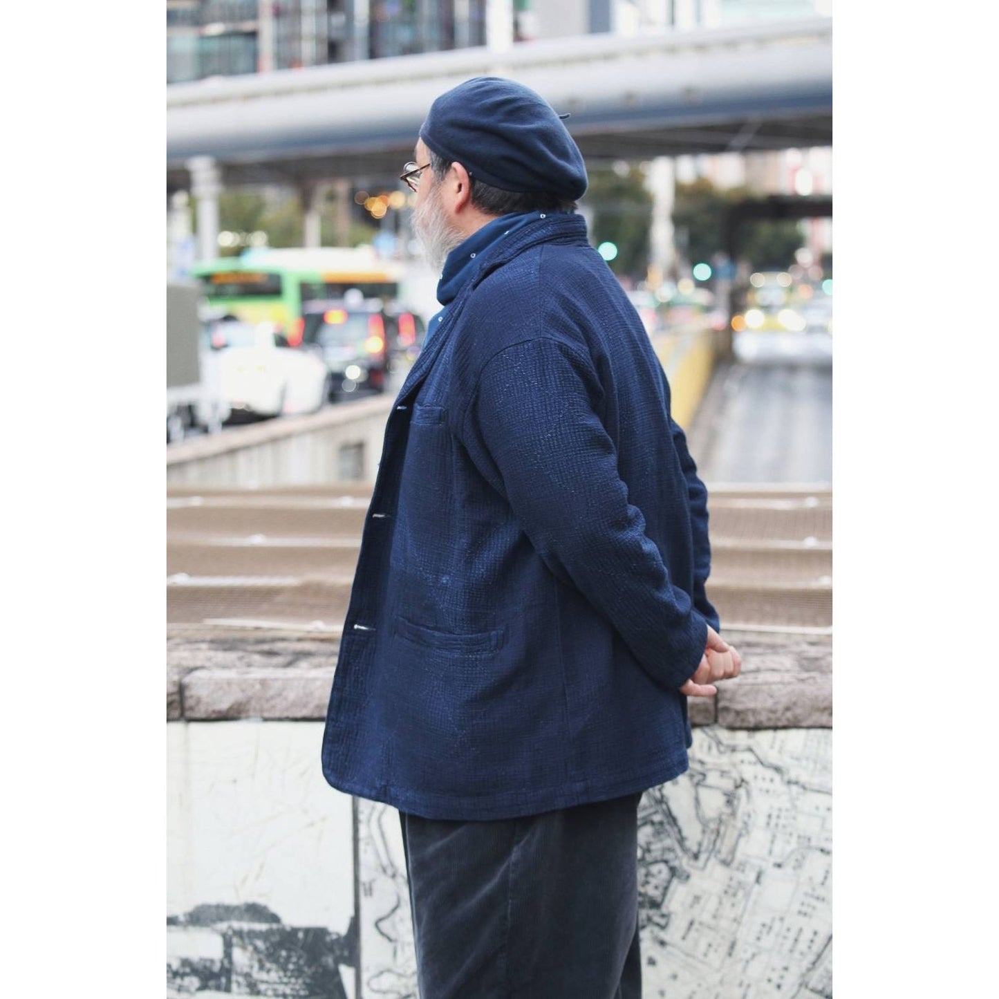"TOKYO MARUNOUCHI EXCLUSIVE" NEW SASHIKO LIGHT MODIGLIANI JACKET