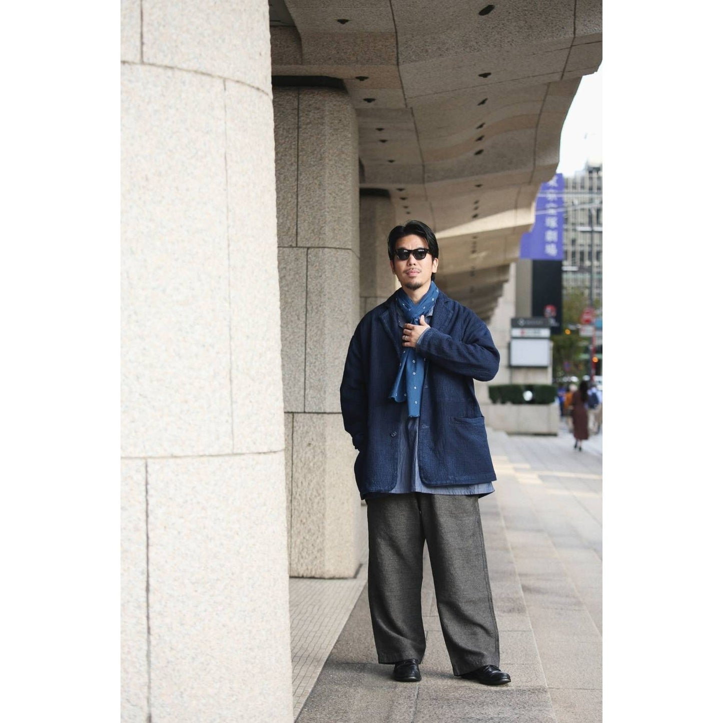 "TOKYO MARUNOUCHI EXCLUSIVE" NEW SASHIKO LIGHT MODIGLIANI JACKET