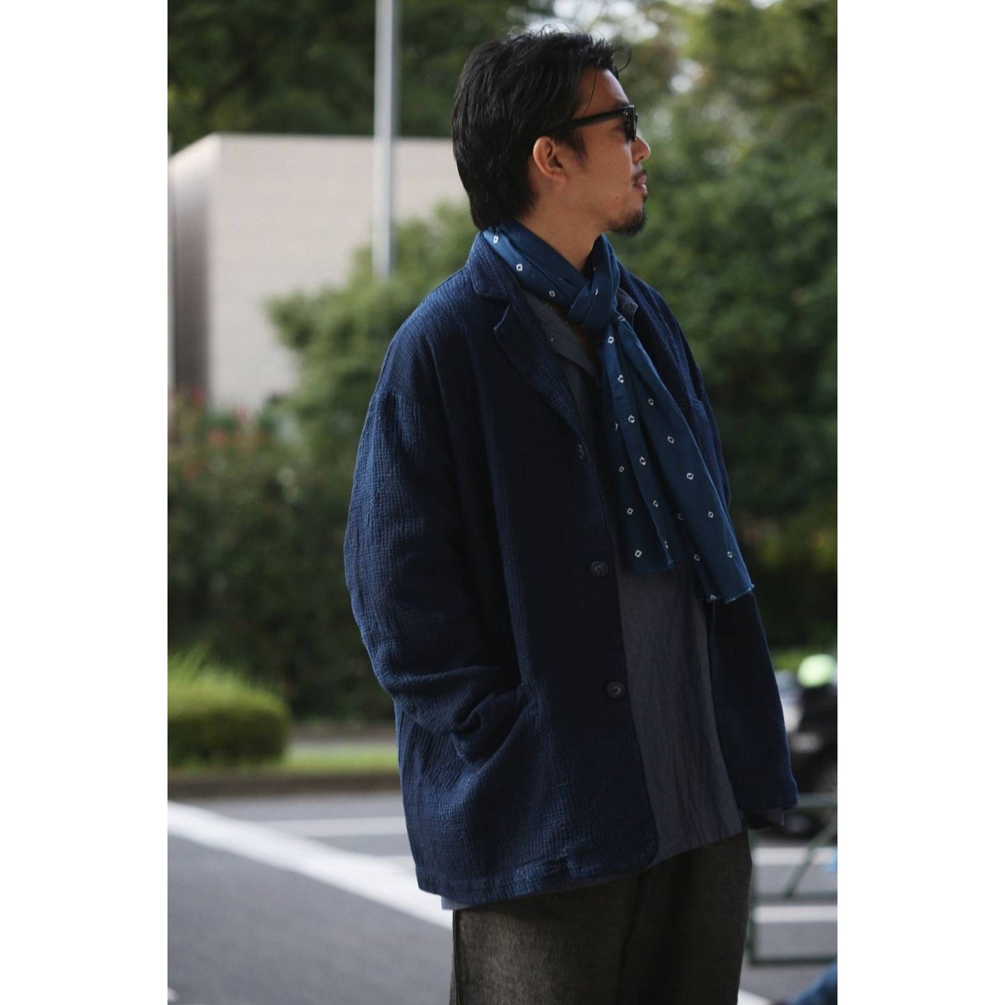 "TOKYO MARUNOUCHI EXCLUSIVE" NEW SASHIKO LIGHT MODIGLIANI JACKET