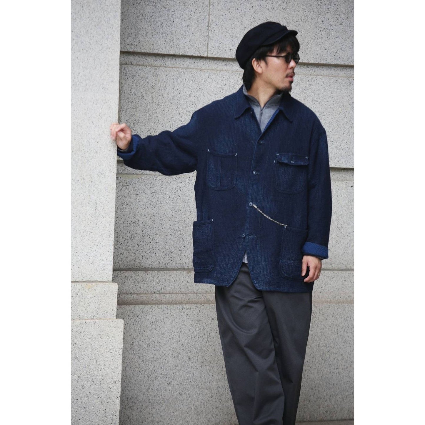 NEW SASHIKO LIGHT COVERALL JACKET