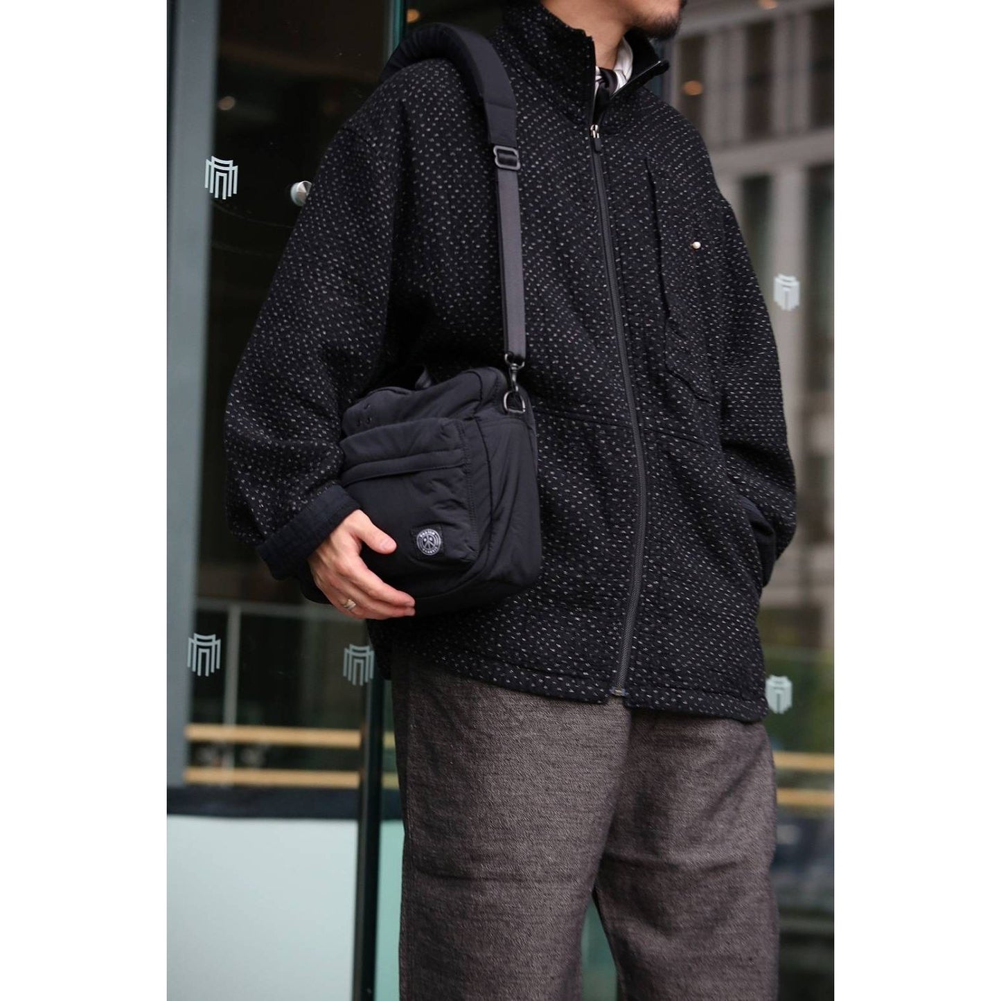 SHEEN NYLON NEWTON MINI BUSINESS SHOULDER BAG