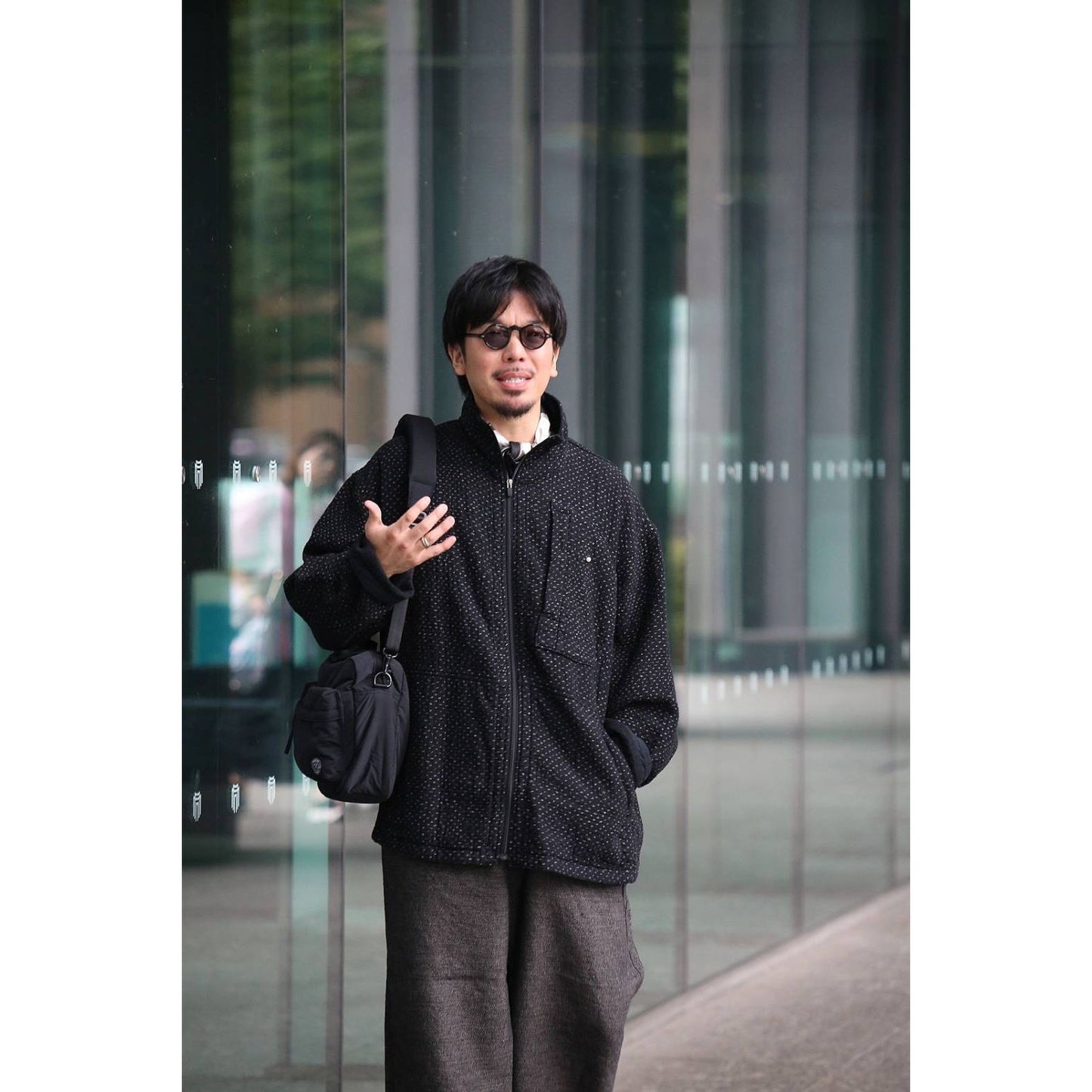 NEW SASHIKO ZIP UP JACKET
