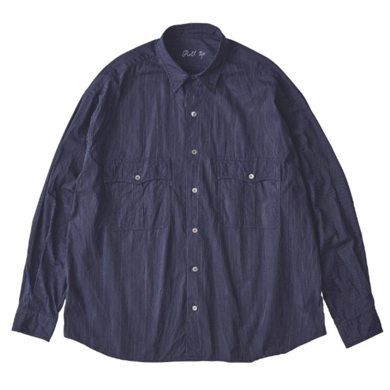 ROLL UP PIN STRIPE SHIRT
