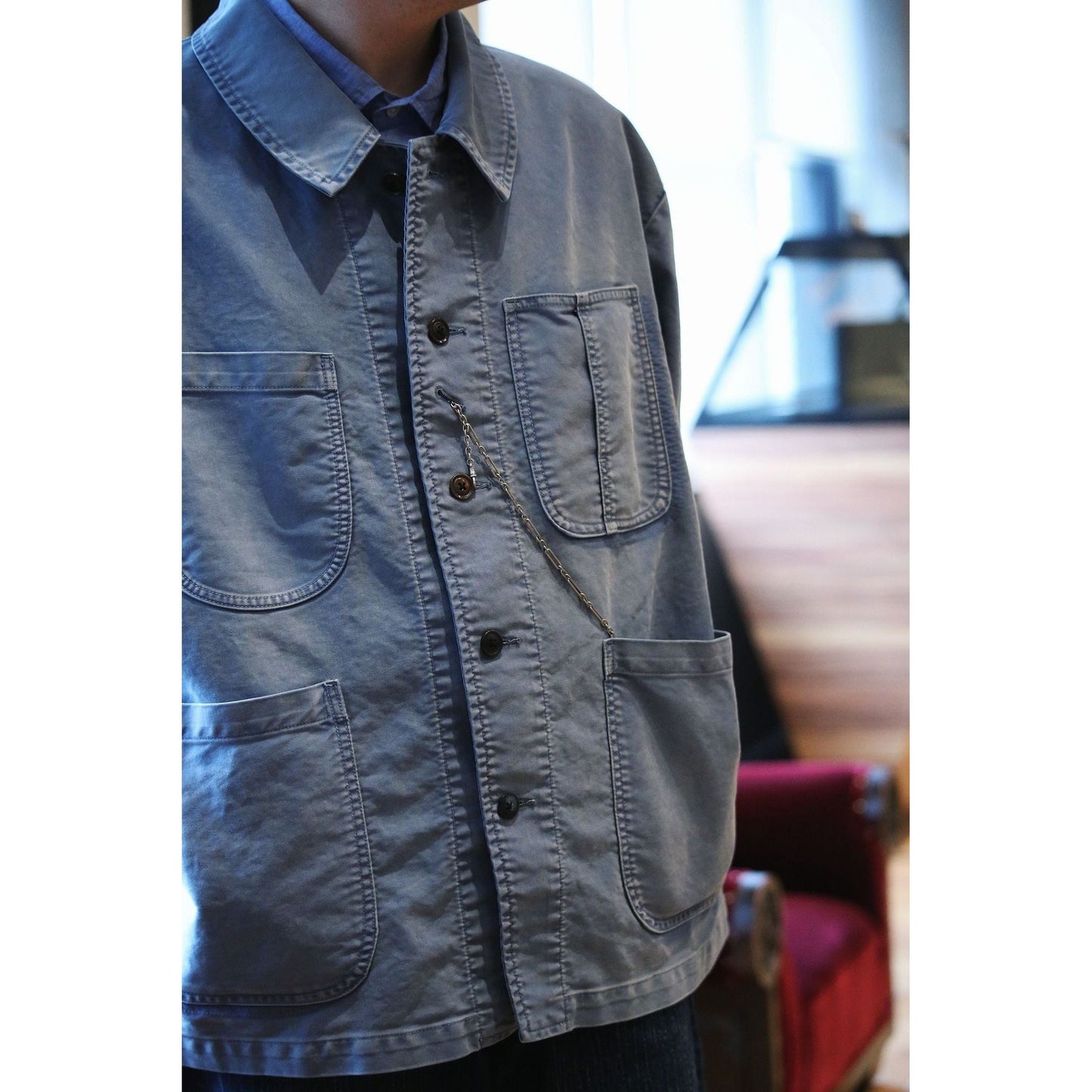 VINTAGE TRAVELER FRENCH JACKET CUSTOM (MOLESKIN)