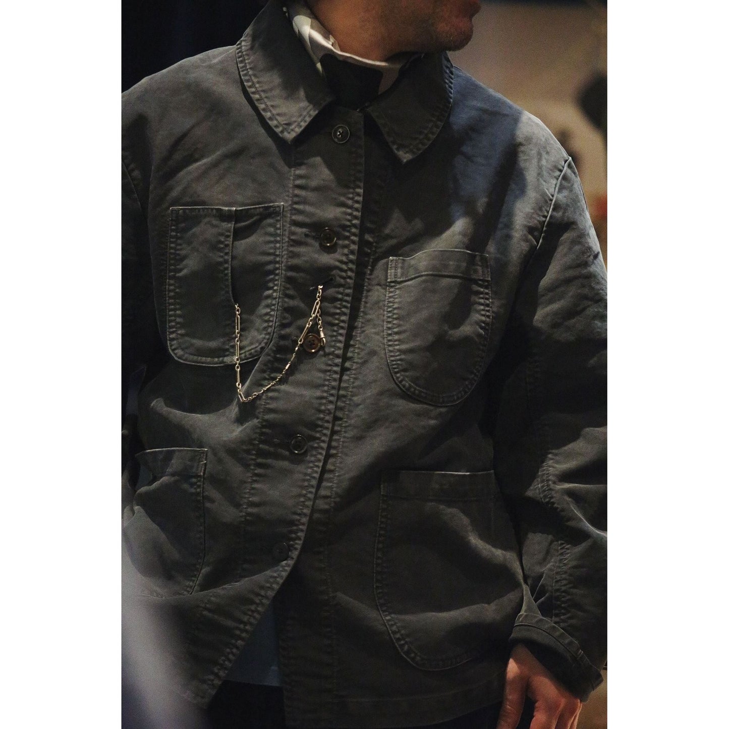 VINTAGE TRAVELER FRENCH JACKET CUSTOM (MOLESKIN)