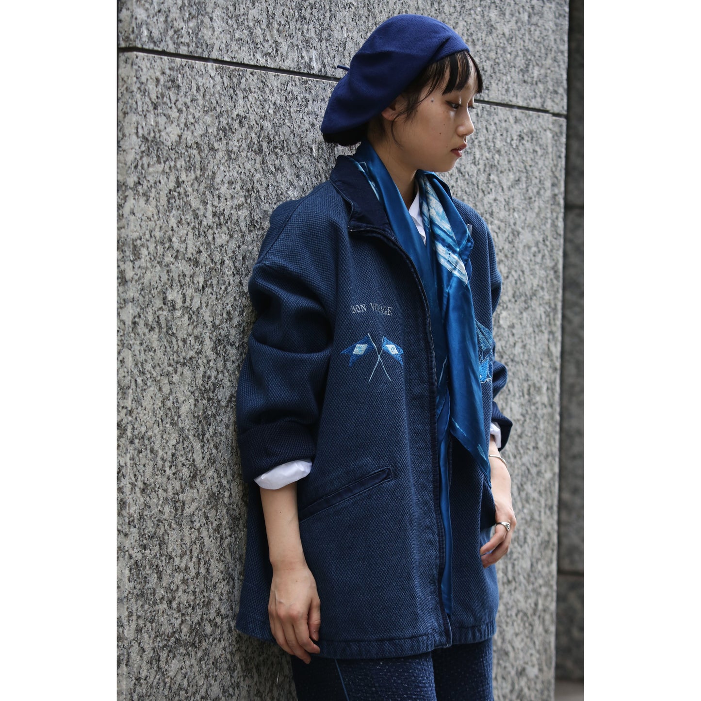 PC KENDO ZIP UP JACKET EMBROIDERY (LE TOUR DU MONDE)