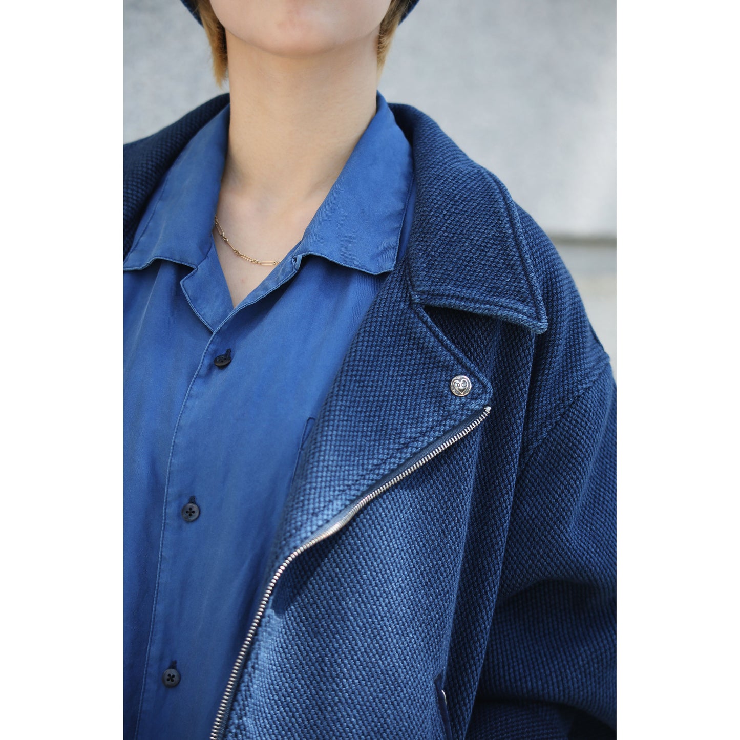 PC KENDO RIDERS JACKET W/LOVE & PEACE SILVER