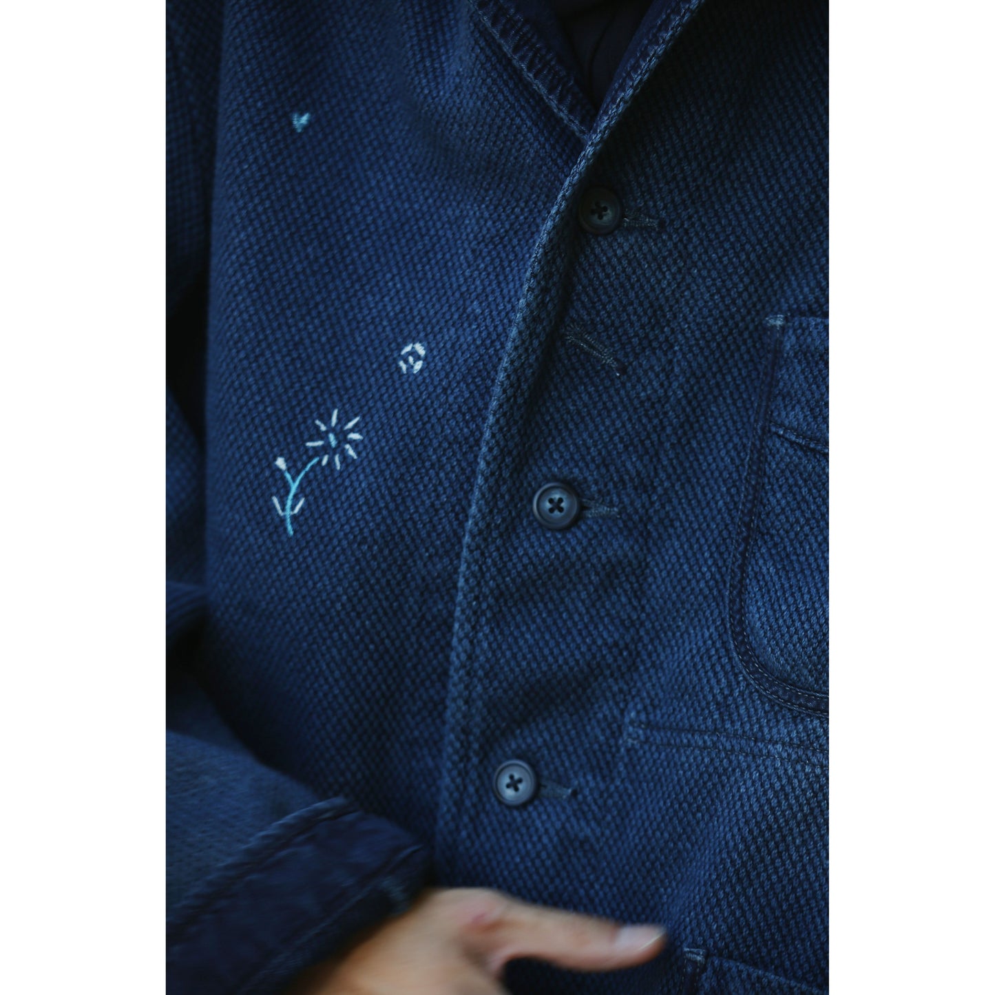 PC KENDO FRENCH JACKET EMBROIDERY (FLOWER) WATCH CHAIN ITEM