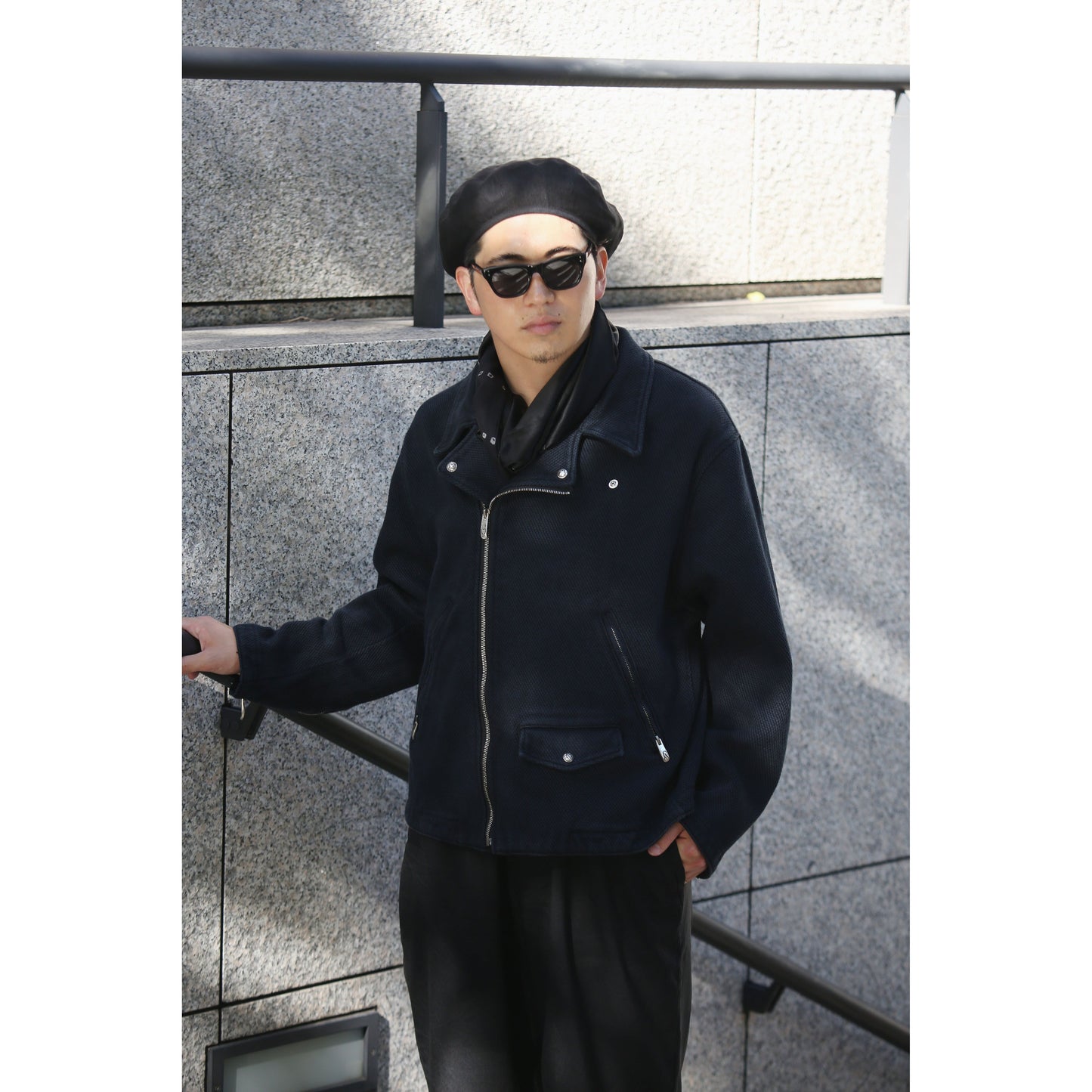 PC KENDO RIDERS JACKET W/LOVE & PEACE SILVER
