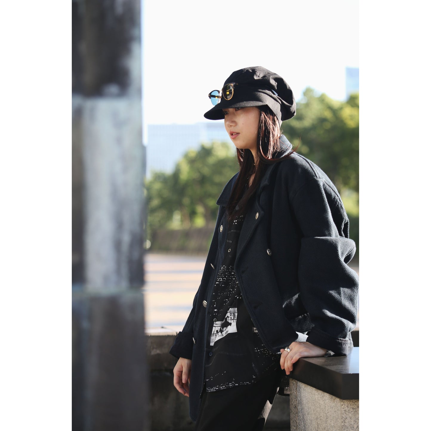 PC KENDO DOUBLE CAR JACKET W/ SILVER BUTTONS