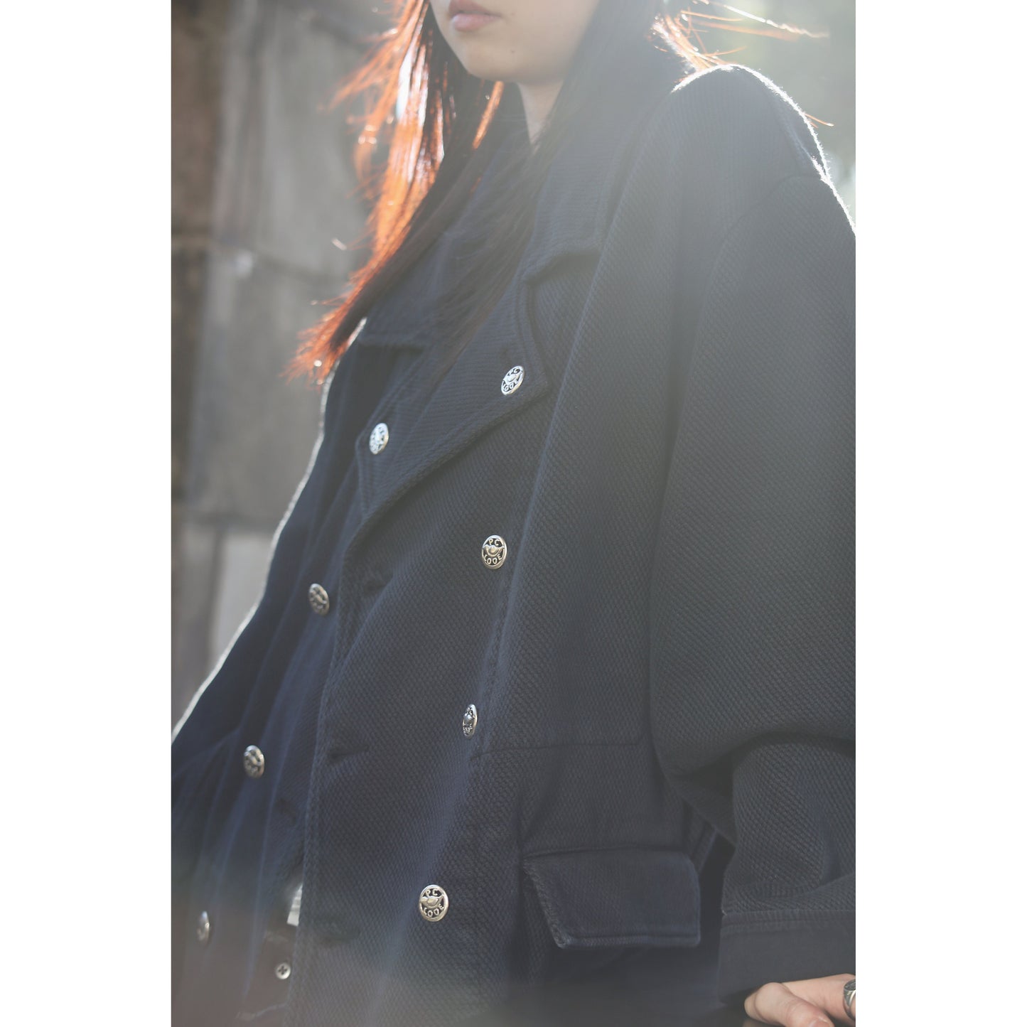PC KENDO DOUBLE CAR JACKET W/ SILVER BUTTONS