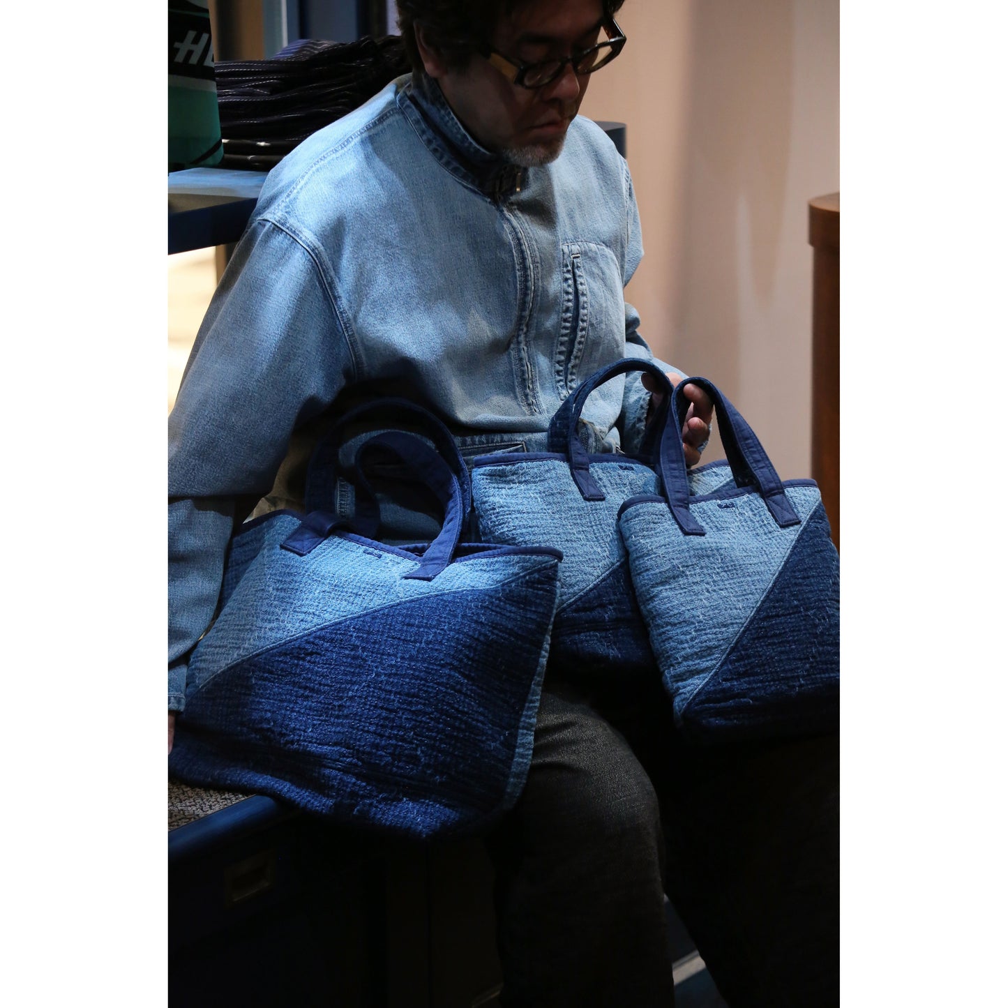 PC SASHIKO TOTE BAG M