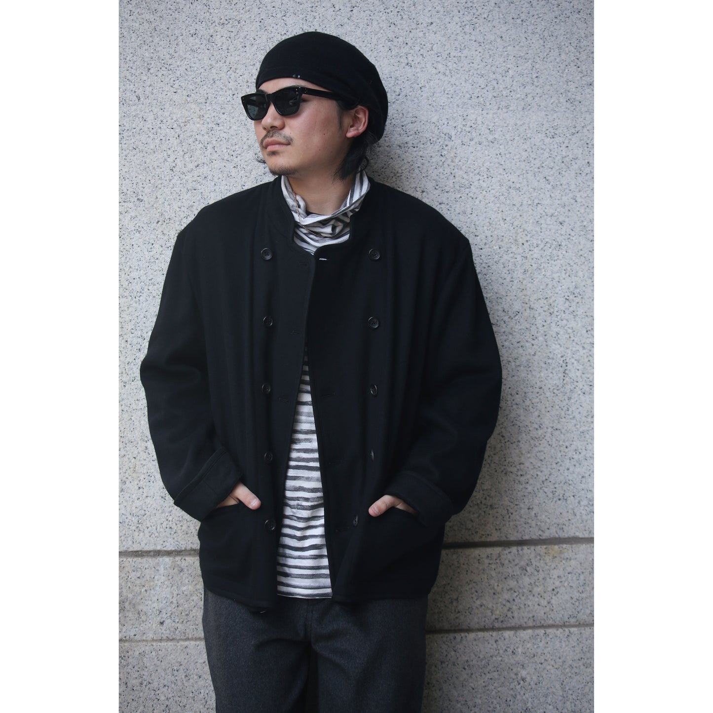 CASHMERE SHORT RIDERS JACKET (BABY CASH)