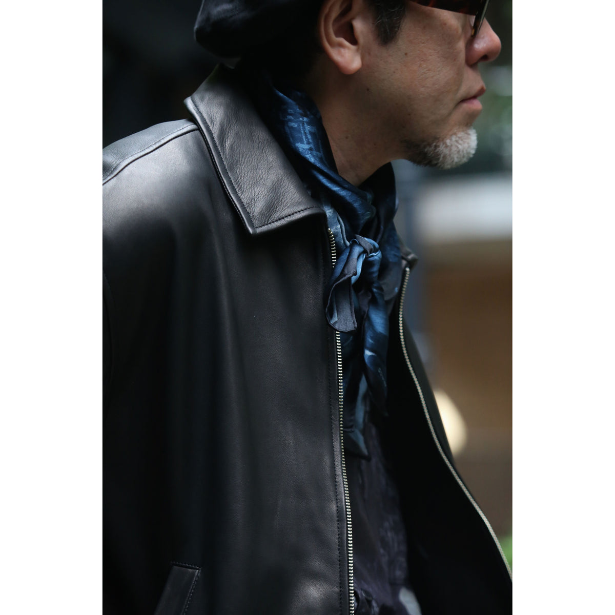 LEATHER ZIP UP JACKET W/LOVE & PEACE SILVER (ENTREFINO)