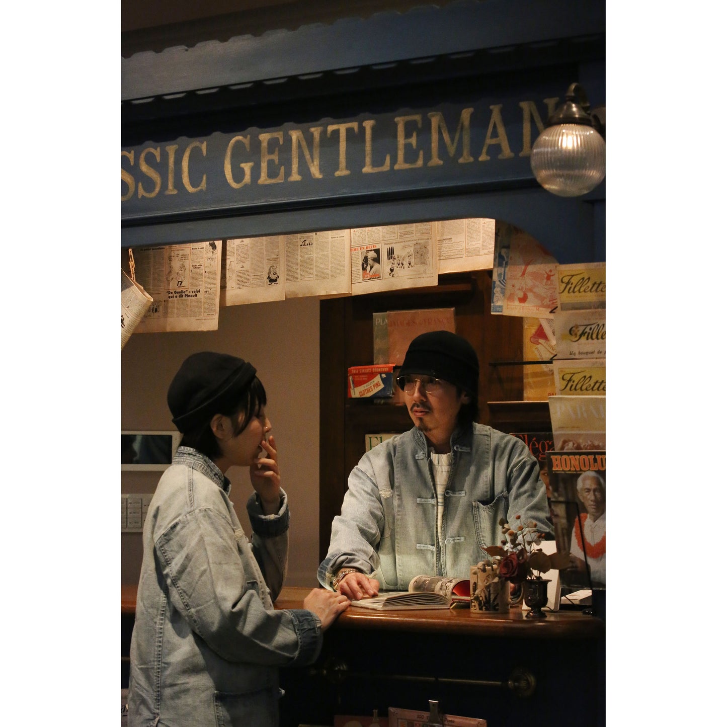 CANNERY ROW DENIM CHINESE JACKET