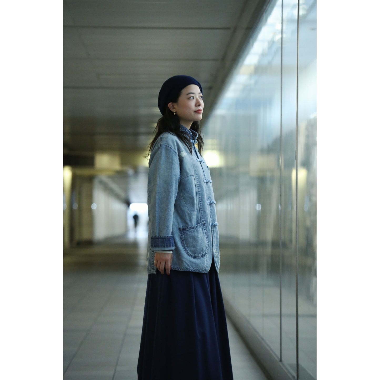 CANNERY ROW DENIM CHINESE JACKET