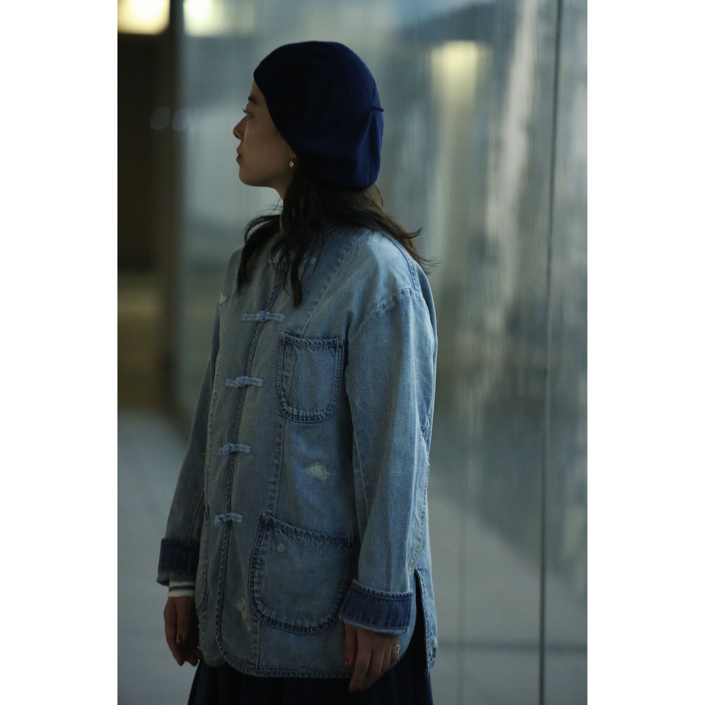 CANNERY ROW DENIM CHINESE JACKET