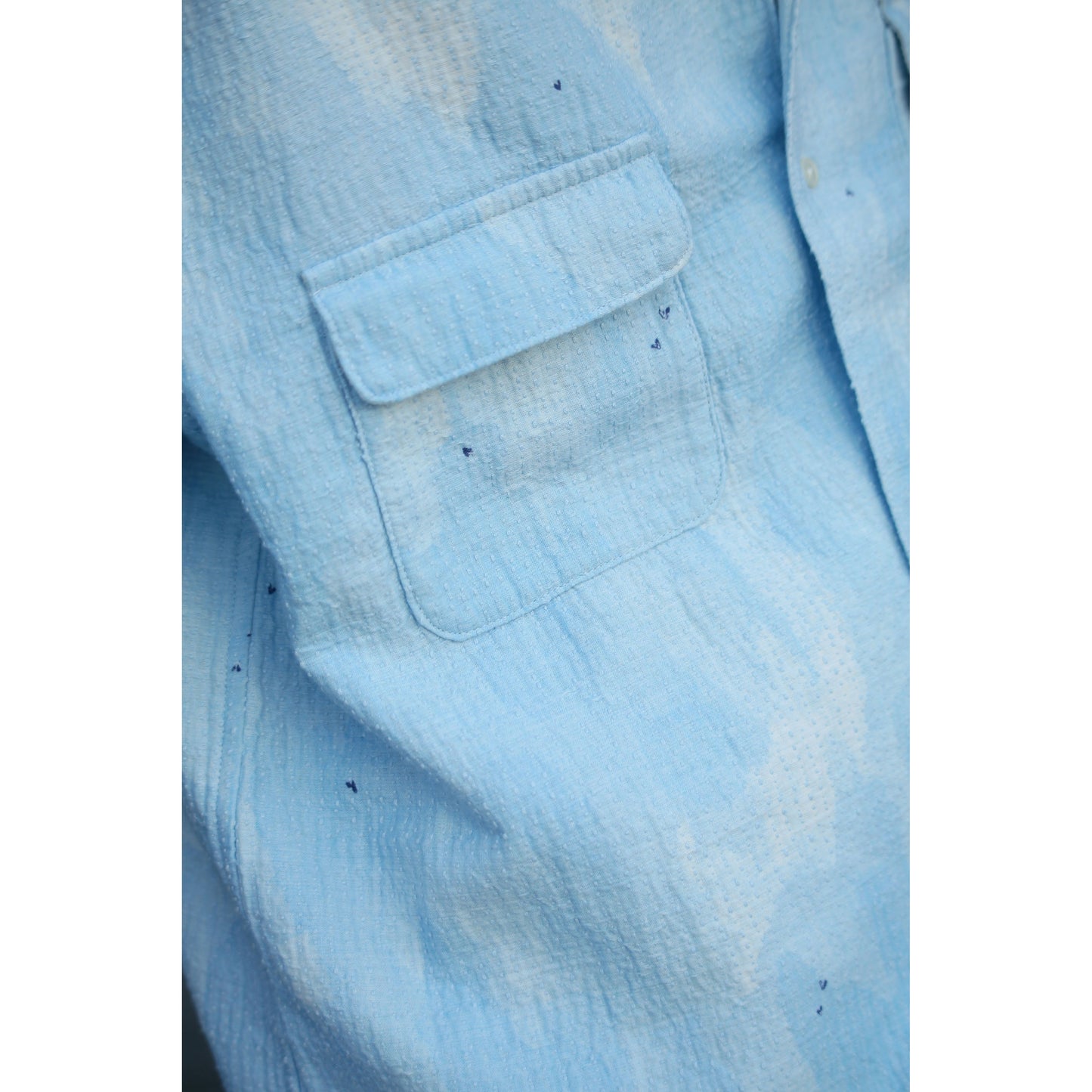 PAINTED SASHIKO WATERCOLOR KAIKIN SHIRT