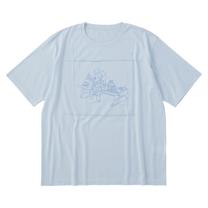 DISNEY MICKEY MOUSE / PC OHARIKO COLLECTION PATCHWORK T-SHIRT