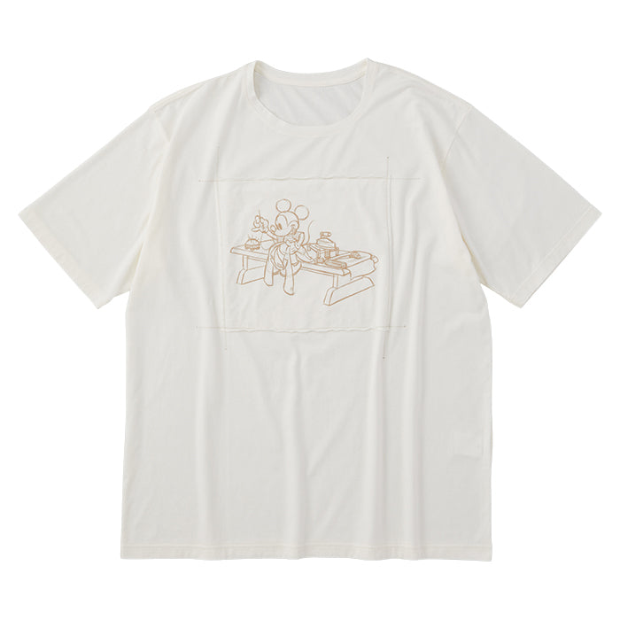DISNEY MICKEY MOUSE / PC OHARIKO COLLECTION PATCHWORK T-SHIRT