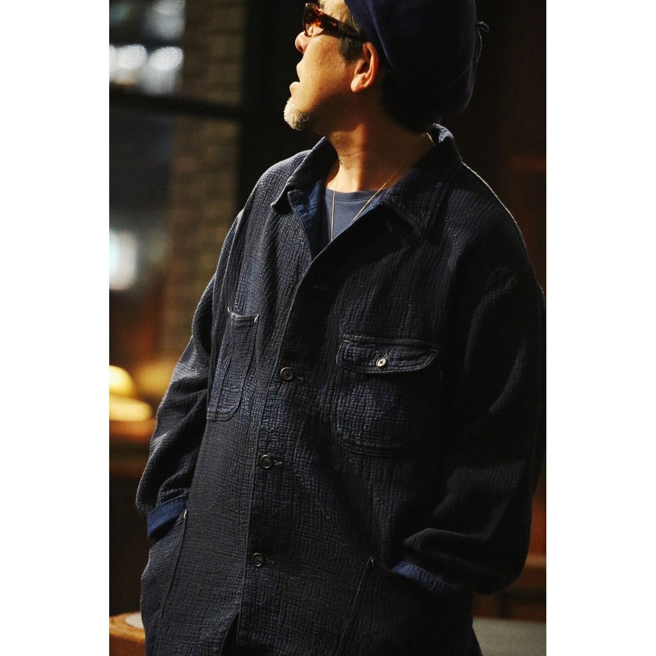 NEW SASHIKO LIGHT COVERALL JACKET