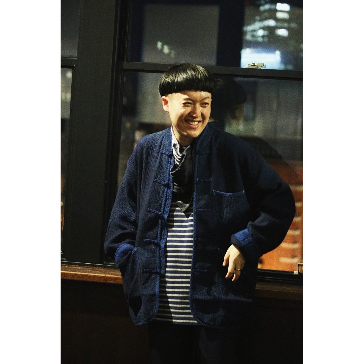 NEW SASHIKO LIGHT CHINESE JACKET