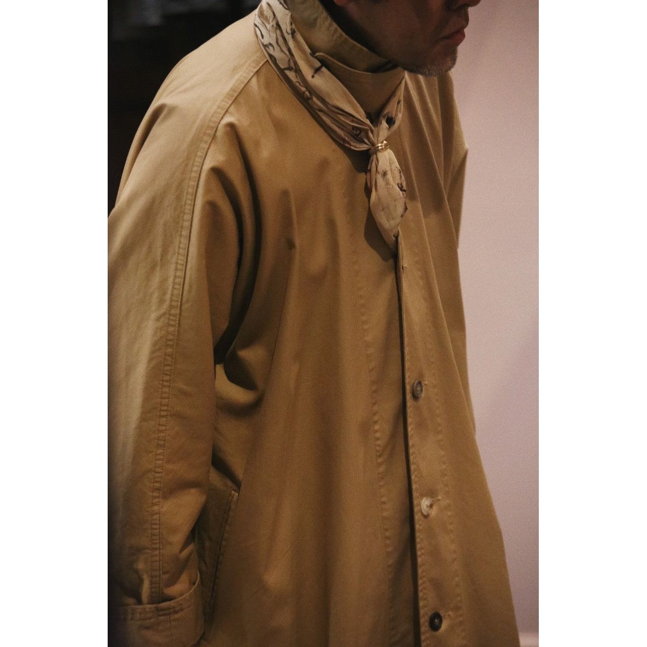 ERNEST GABARDINE SWING COAT