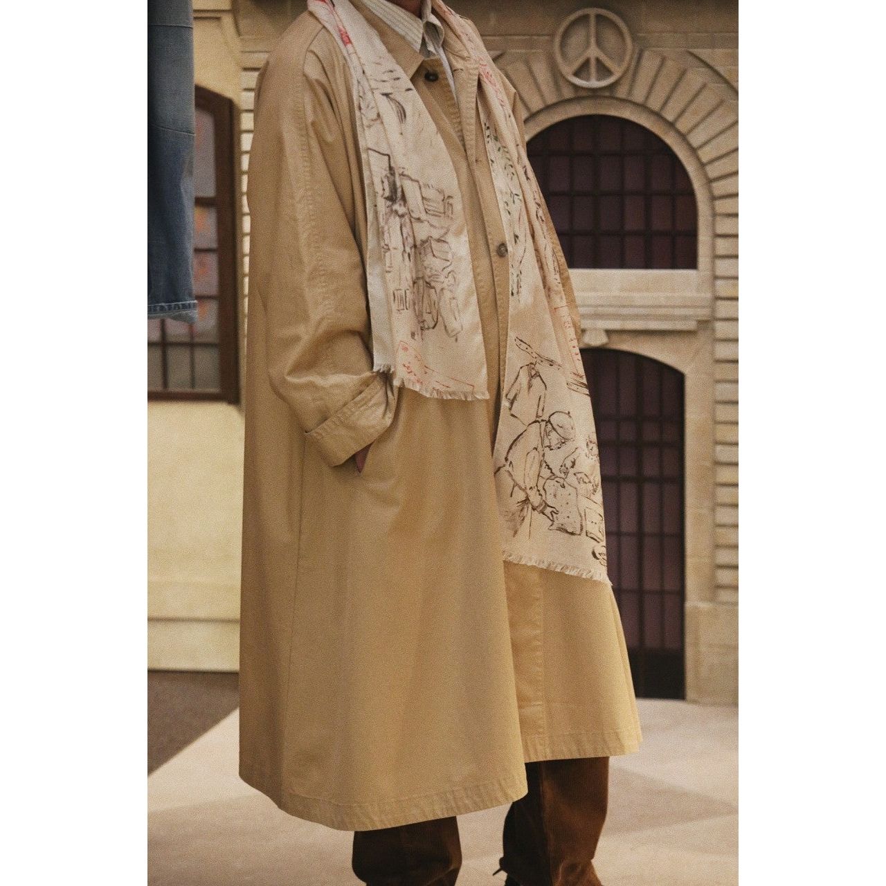 ERNEST GABARDINE SWING COAT