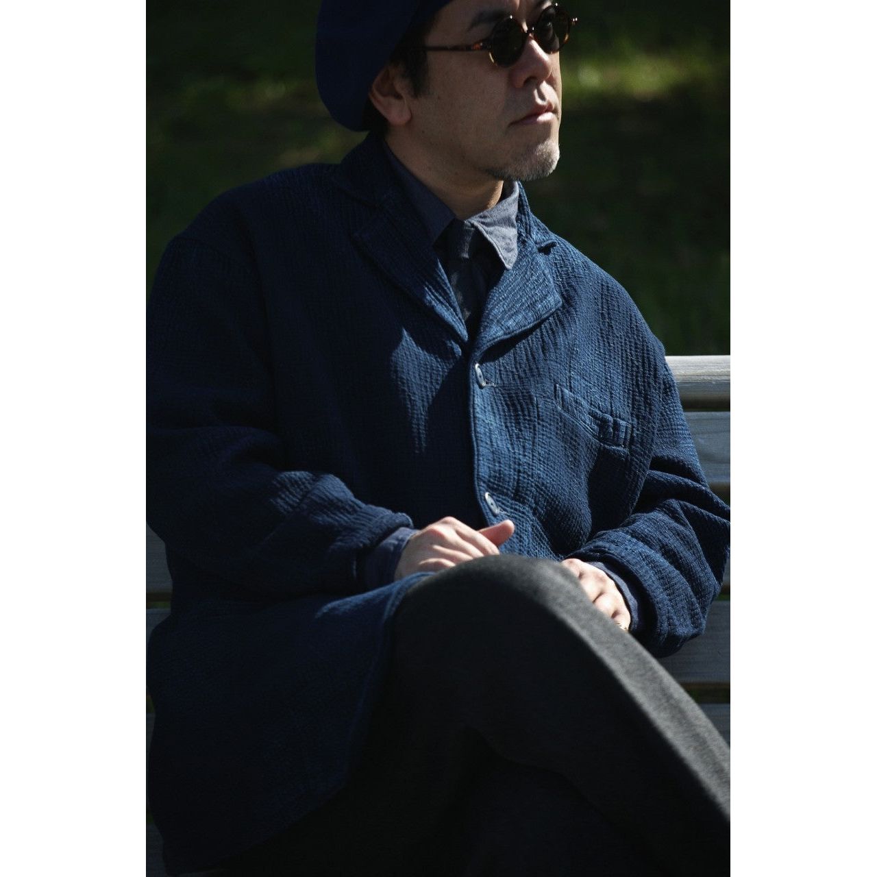 "TOKYO MARUNOUCHI EXCLUSIVE" NEW SASHIKO LIGHT MODIGLIANI JACKET