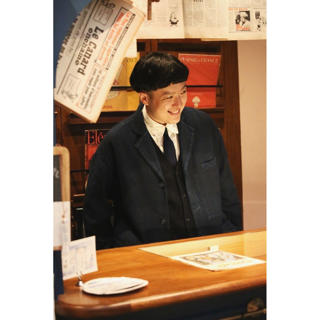 "TOKYO MARUNOUCHI EXCLUSIVE" NEW SASHIKO LIGHT MODIGLIANI JACKET