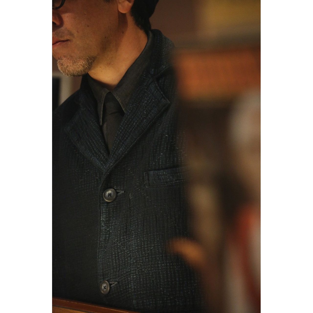 "TOKYO MARUNOUCHI EXCLUSIVE" NEW SASHIKO LIGHT MODIGLIANI JACKET