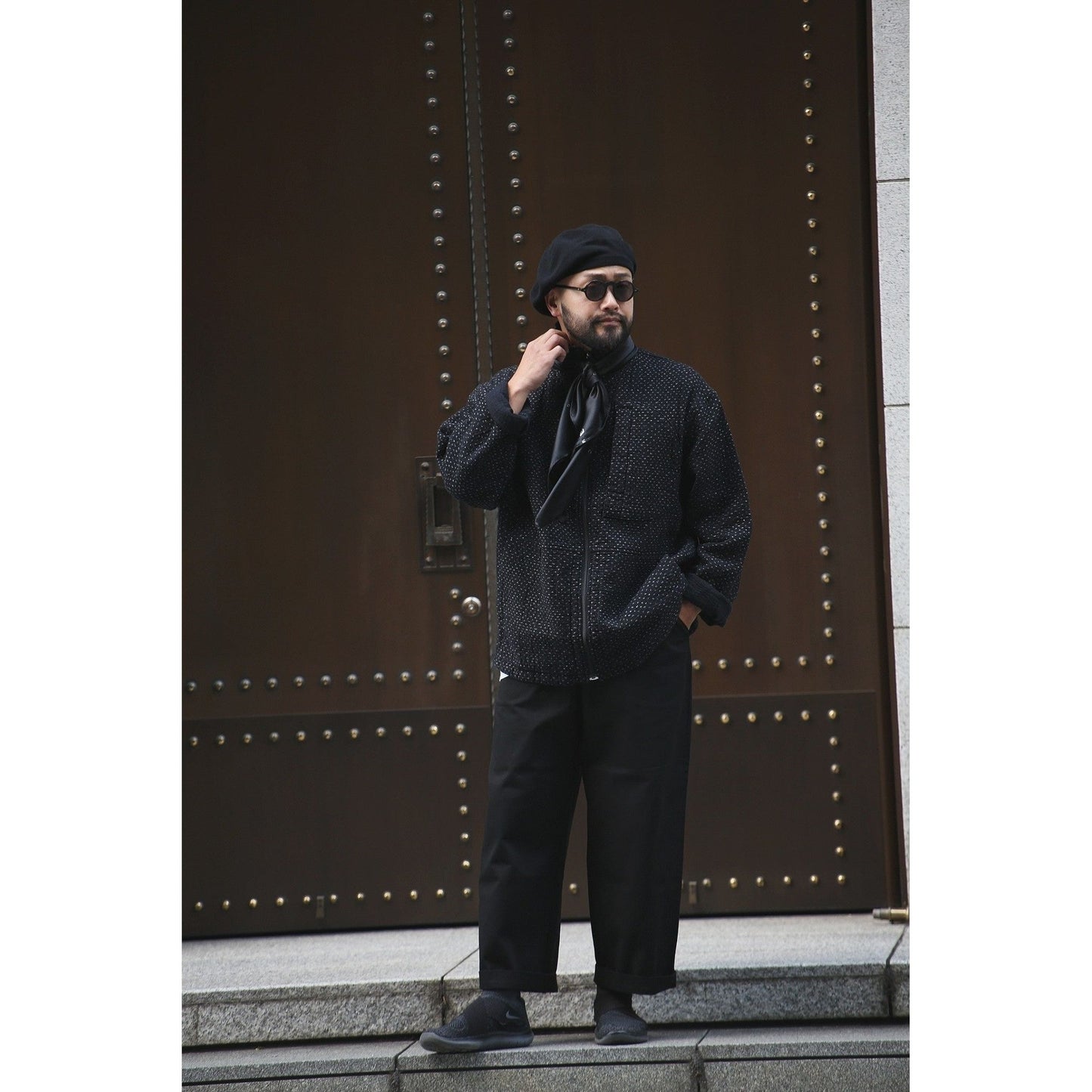 NEW SASHIKO ZIP UP JACKET