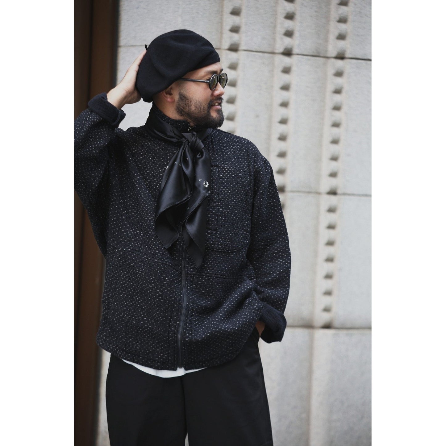 NEW SASHIKO ZIP UP JACKET