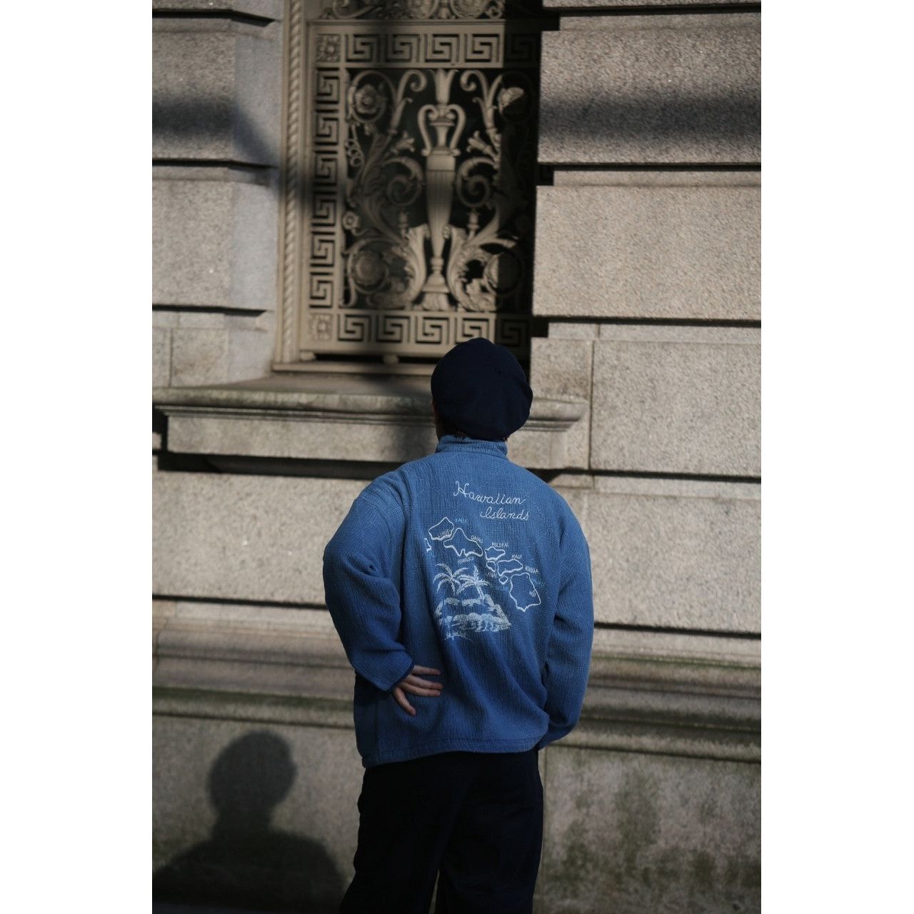 NEW SASHIKO LIGHT OLD HAWAII ZIP UP JACKET