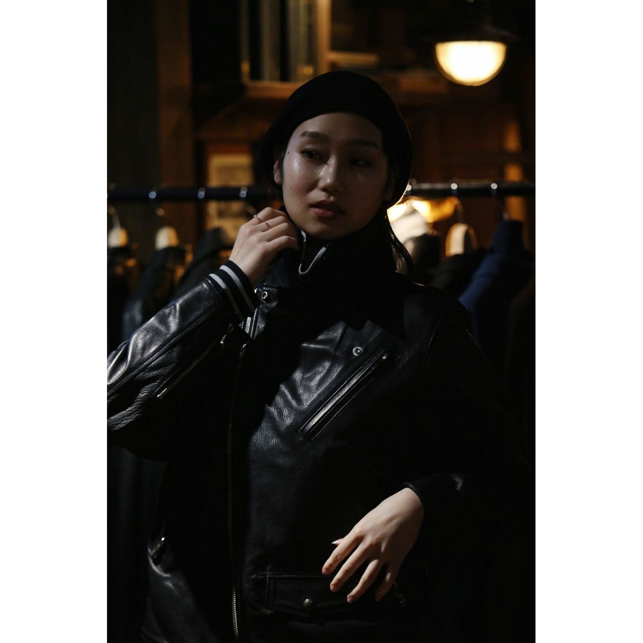 PC RIDERS JACKET W/LOVE & PEACE SILVER