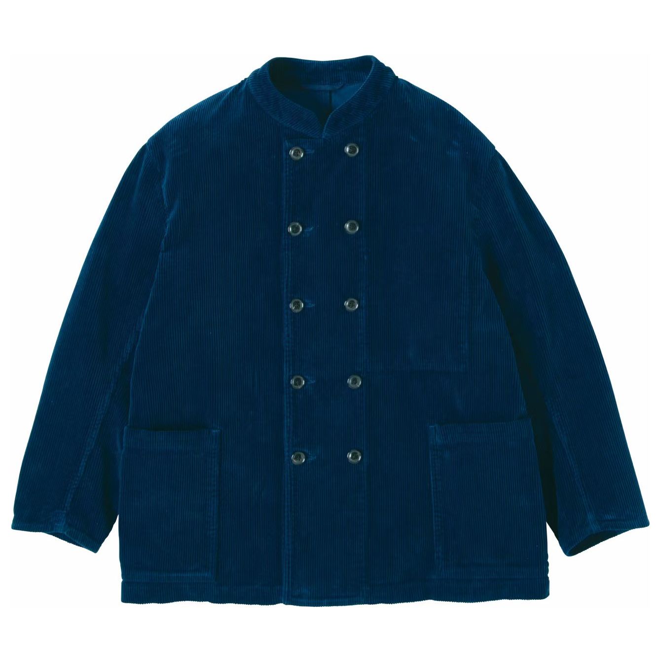 CORDUROY STAND COLLAR FRENCH DOUBLE JACKET