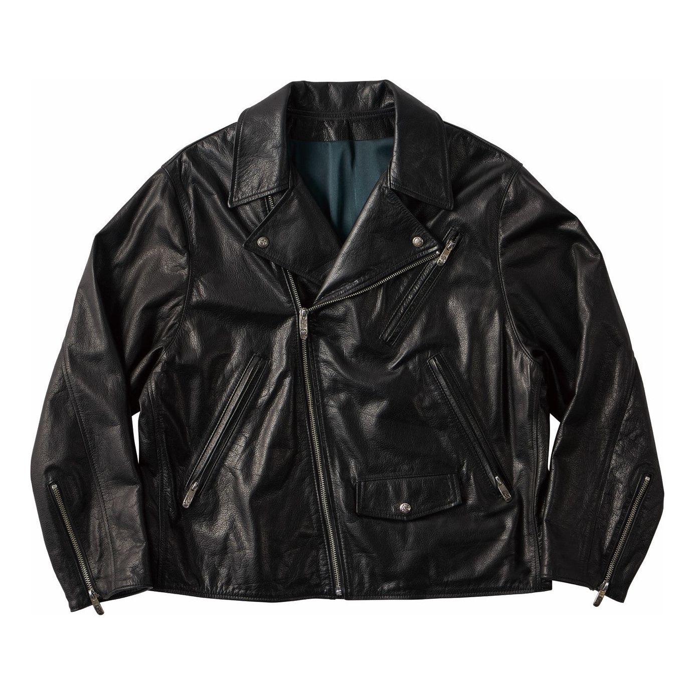 PC RIDERS JACKET W/LOVE & PEACE SILVER