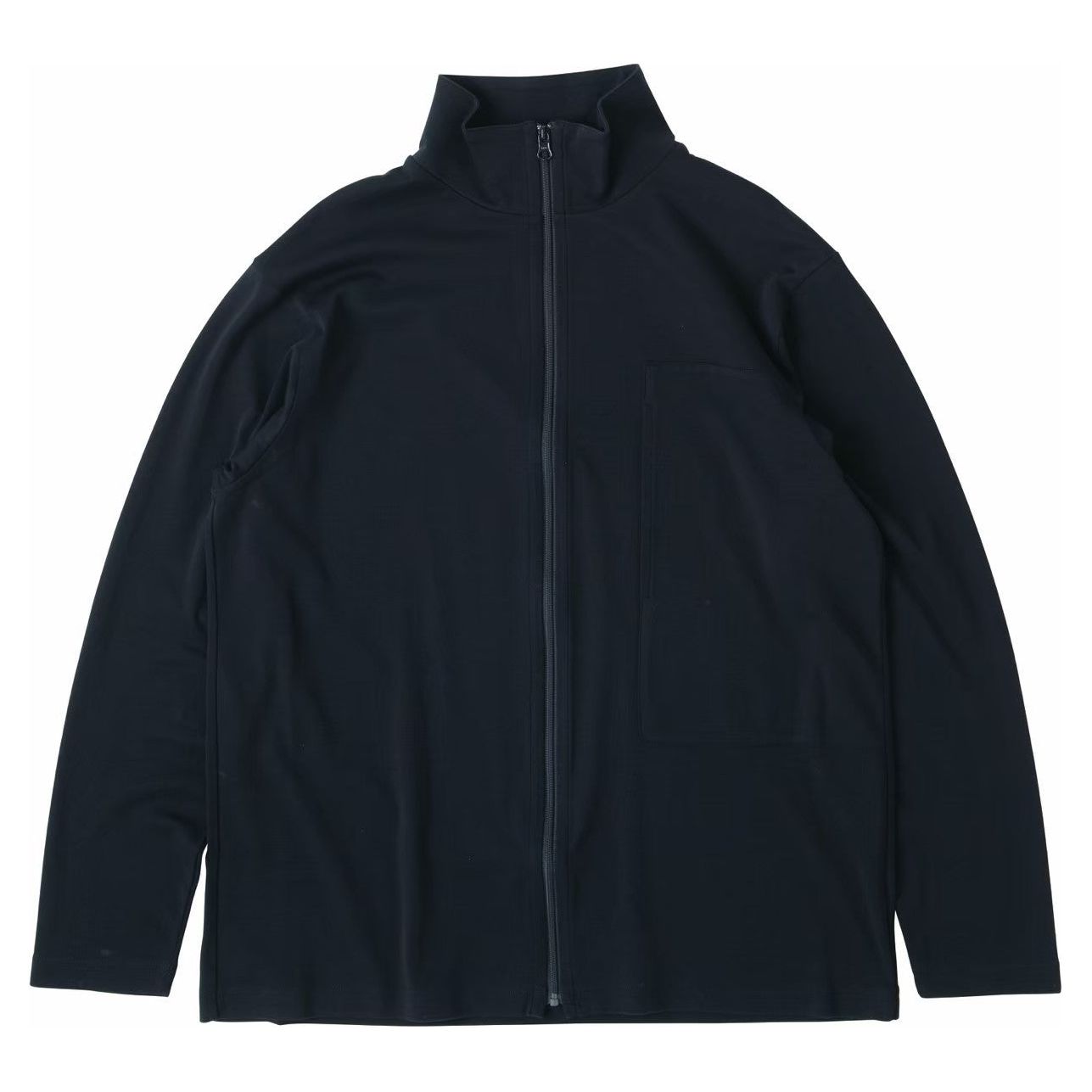 PEACE COTTON ZIP UP TURTLENECK